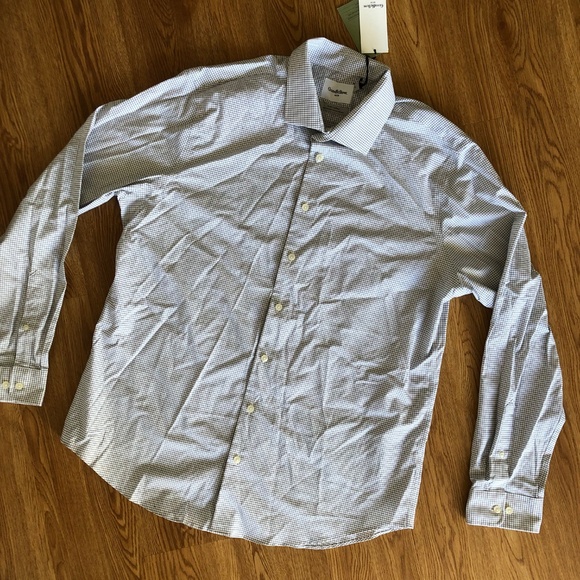 Goodfellow & Co slim fit white and black long sleeve extra large cotton - Picture 1 of 10